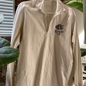 White Long Sleeve Ralph Lauren Rugby - Medium